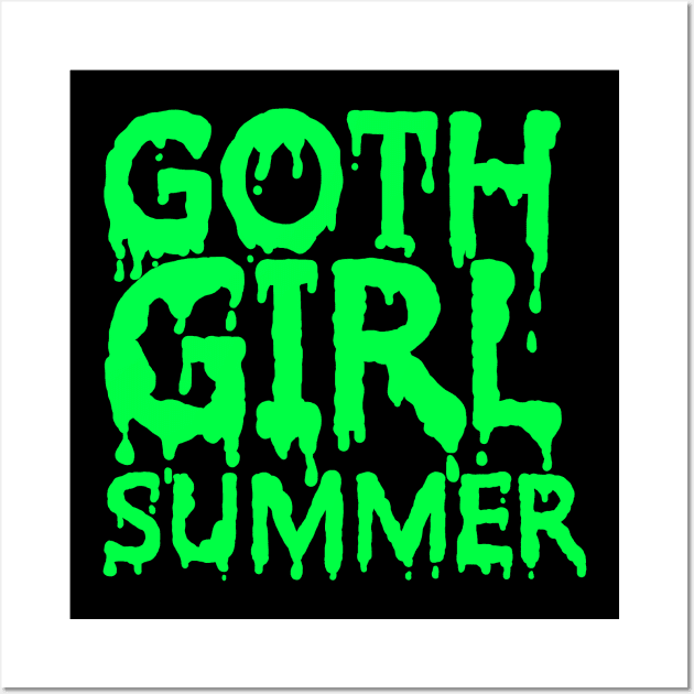 Goth Girl Summer Wall Art by TheQueerPotato